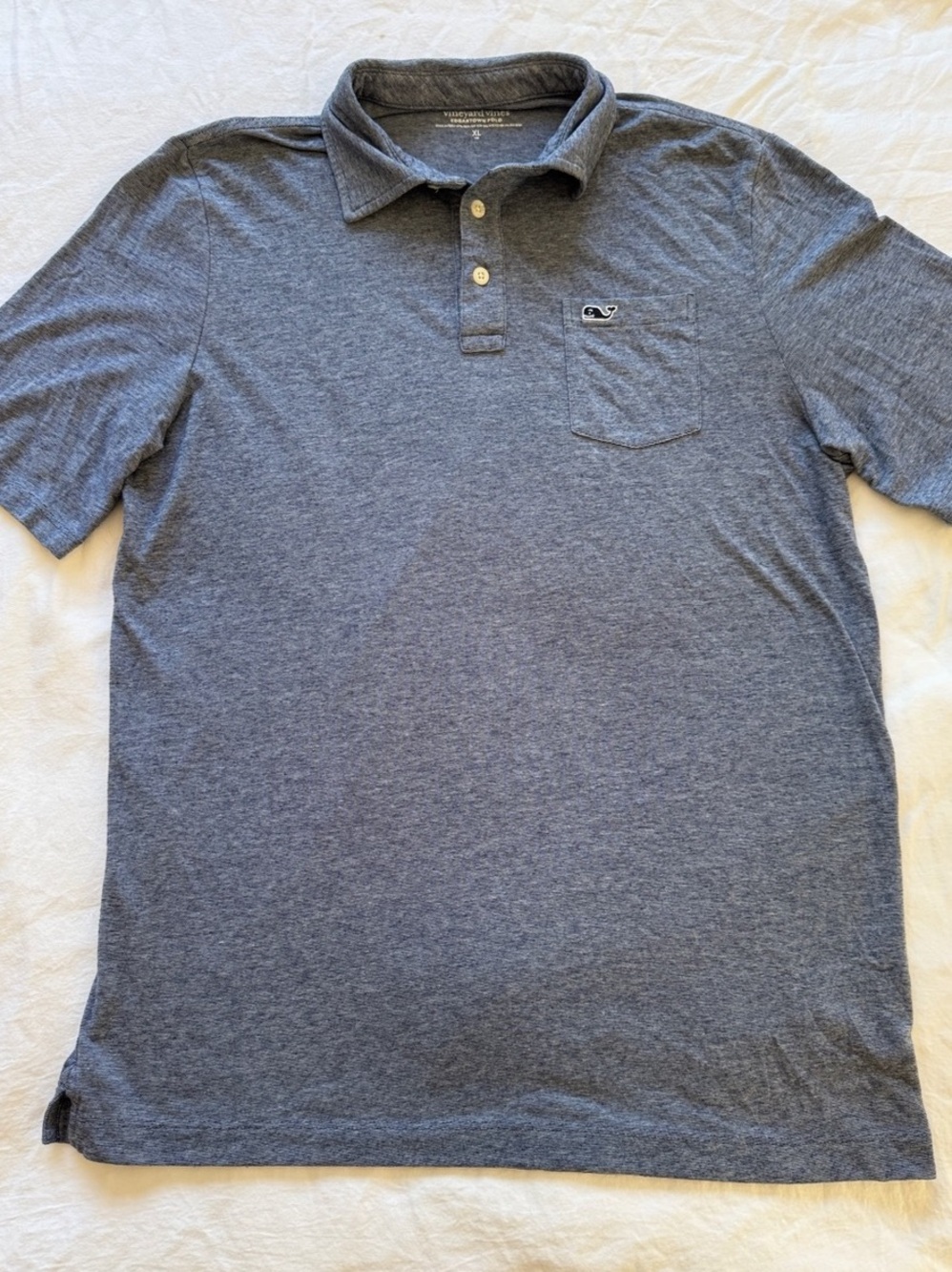 Vineyard Vines Edgartown Polo Kids (18) Gray XL